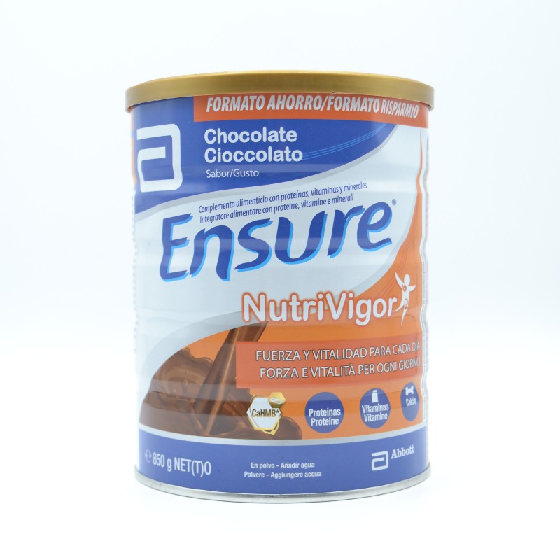 ENSURE NUTRIVIGOR CHOCOLATE 850 GR + 400 REGALO Nutrición de adulto
