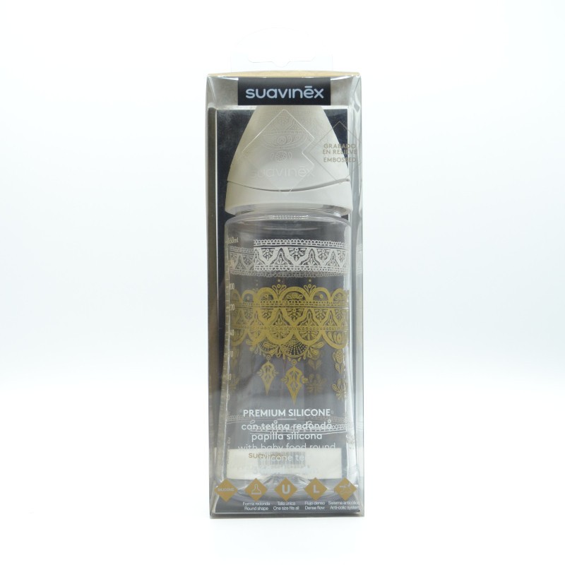 BIBERON SUAVINEX SELECTION SILICONA F. DENSO +6M 360 ML Biberones y tetinas BIBERON SUAVINEX SELECTION SILICONA F. DENSO +6M 360 ML Biberones y tetinas