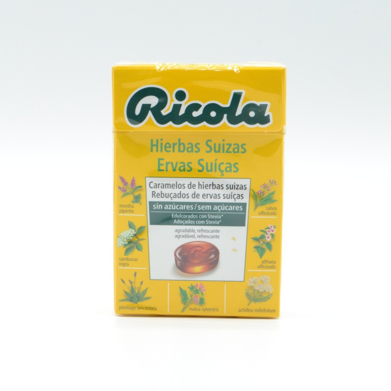 RICOLA CARAMELOS S/A HIERBAS Y ESTEVIA 50 GR Caramelos y chicles