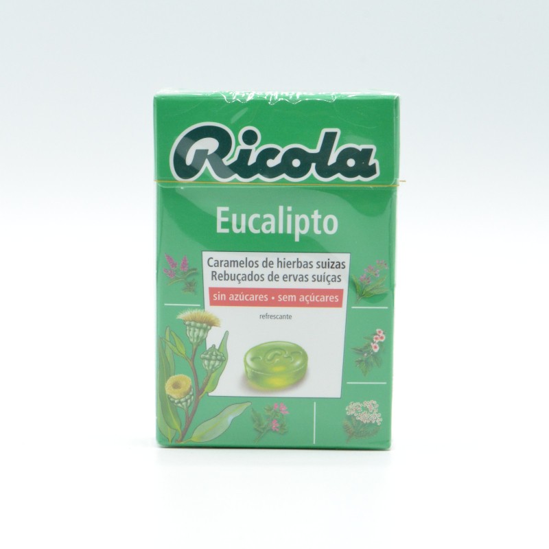 RICOLA CARAMELOS EUCALIPTO 50 G S/A Caramelos y chicles