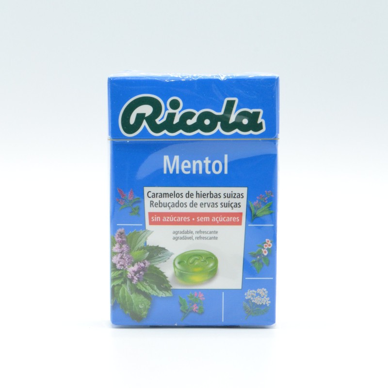 RICOLA CARAMELOS S/A MENTOL 50 GR Caramelos y chicles