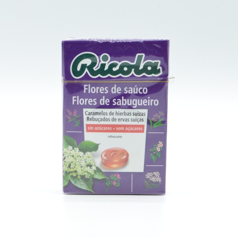 RICOLA CARAMELOS FLORES DE SAUCO 50 GR Caramelos y chicles