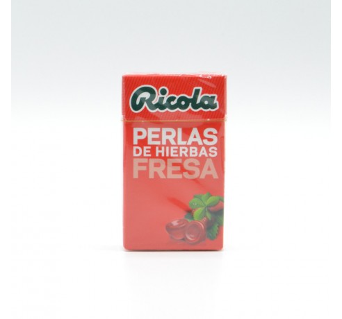 RICOLA PERLAS S/A FRESA 25 GR Caramelos y chicles