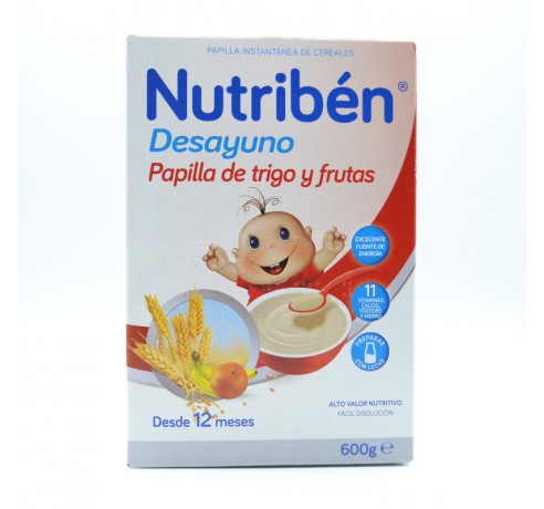 NB PAPILLA DESAYUNO TRIGO Y FRUTA 600 G Papillas y snacks