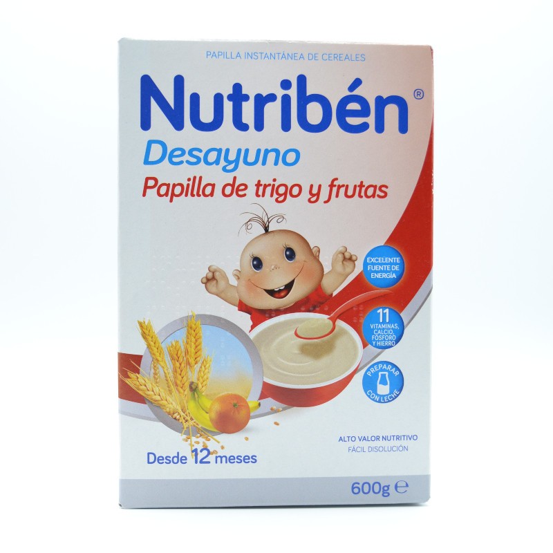 NB PAPILLA DESAYUNO TRIGO Y FRUTA 600 G Papillas y snacks