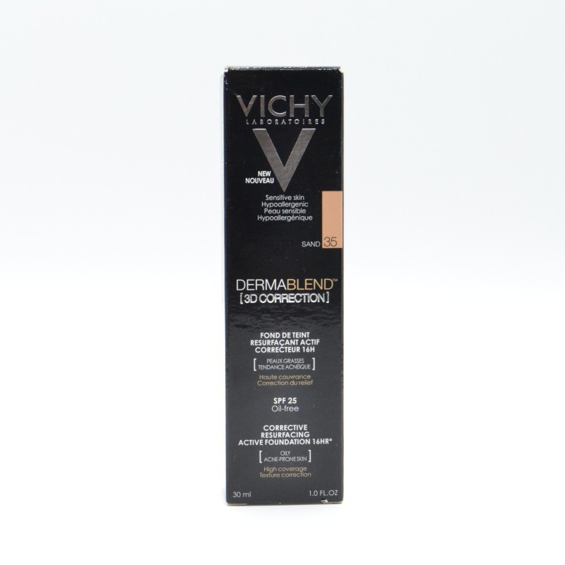 VICHY DERMABLEND 3D CORRECTION N-35 SPF 25 OIL FREE V Maquillaje