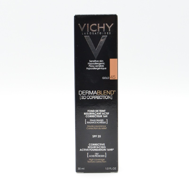 VICHY DERMABLEND 3D CORRECTION N-45 SPF 25 OIL FREE V Maquillaje