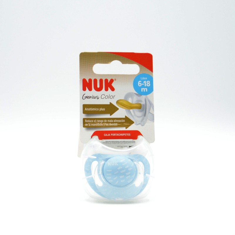 CHUPETE NUK LATEX GENIUS COLOR 6-18M Chupetes y broches