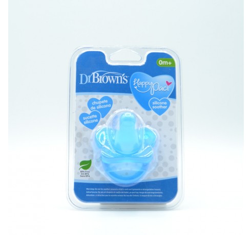 CHUPETE DR BROWN´S 1 SILICONA PIEZA AZUL 0- 6 M Chupetes y broches