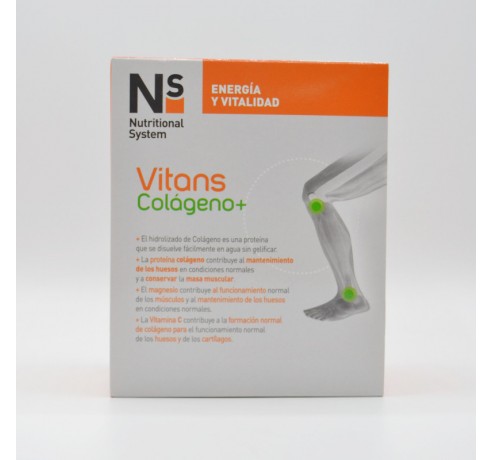 NS VITANS COLAGENO+AC.HIAL+VIT.C+VIT.B 30 SOBRES Articulaciones y huesos