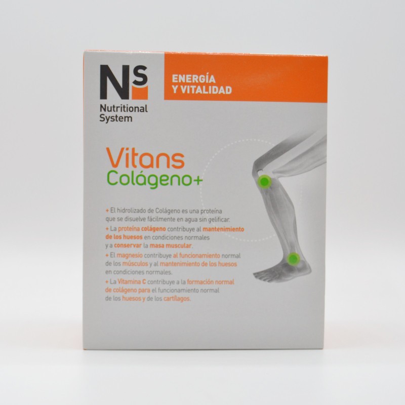 NS VITANS COLAGENO+AC.HIAL+VIT.C+VIT.B 30 SOBRES Articulaciones y huesos