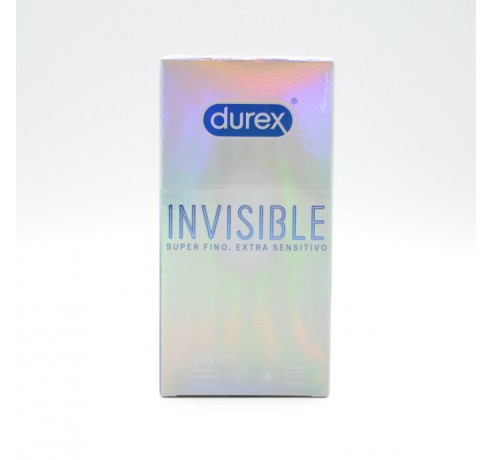 PRESERVATIVOS DUREX INVISIBLE EXTRA-SENSITIVO 12 U Preservativos