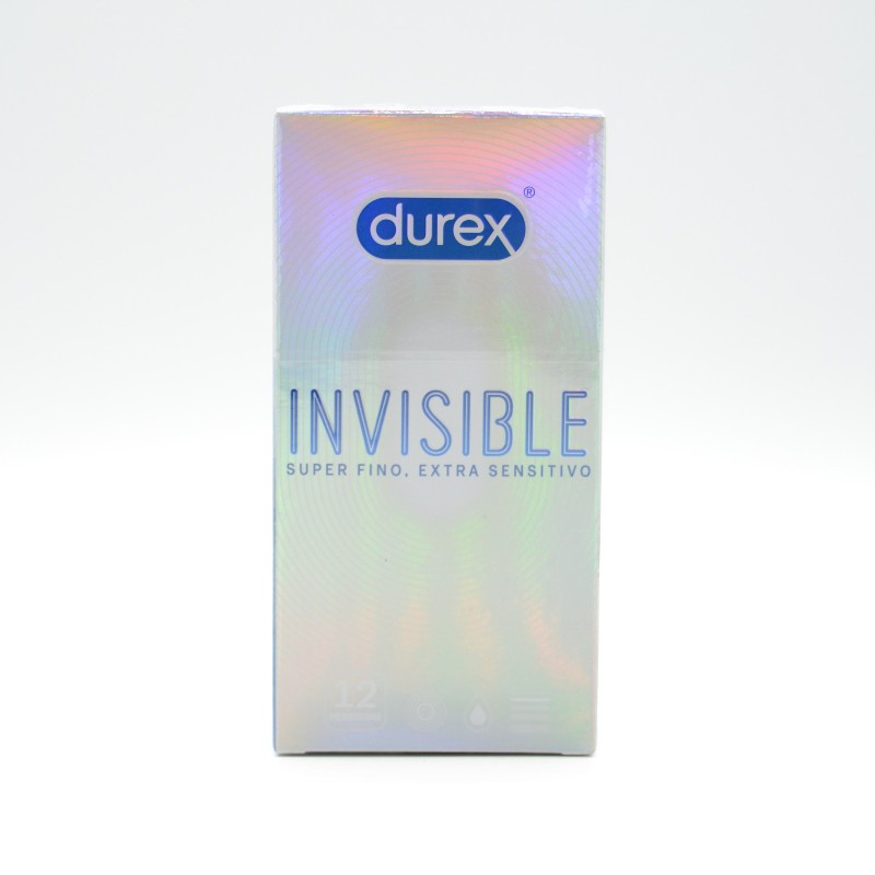 PRESERVATIVOS DUREX INVISIBLE EXTRA-SENSITIVO 12 U Preservativos