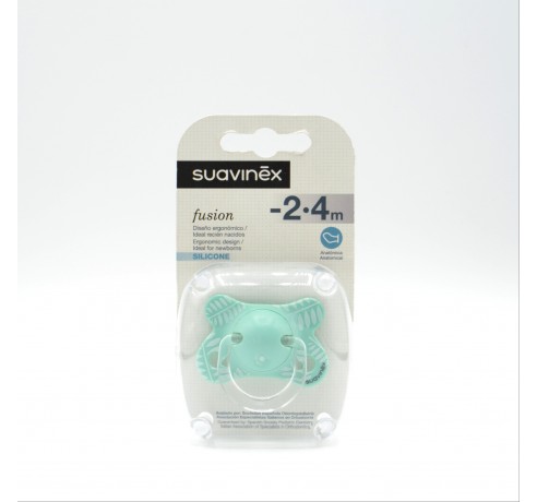 CHUPETE SUAVINEX FUSION ANATOMICO SILICONA 2-4M 1UD MARIPOSA Chupetes y broches