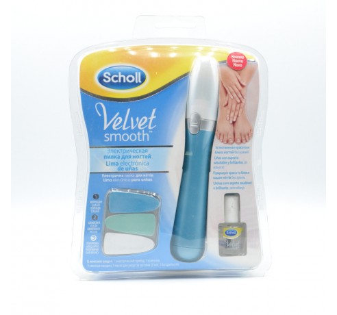 SCHOLL LIMA UÑAS VELVET SMOOTH AZUL + ACEITE GR Cuidado de manos y uñas