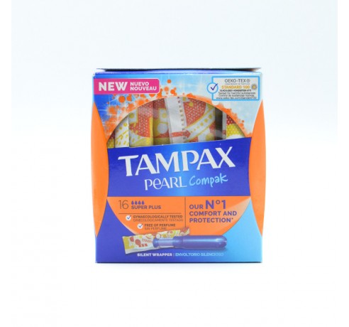 TAMPAX COMPAK PEARL SUPER PLUS 18 U Menstruación