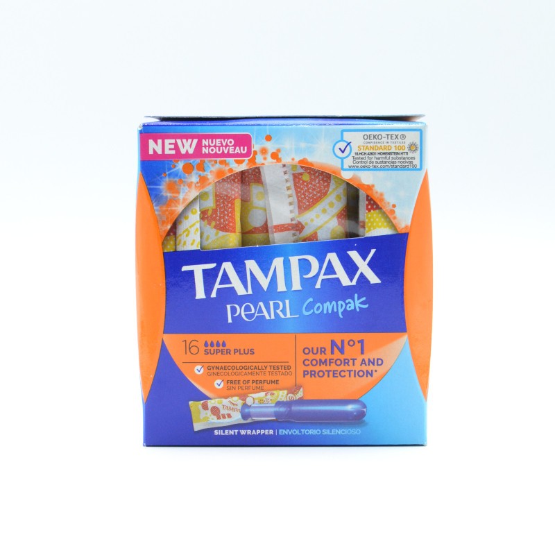 TAMPAX COMPAK PEARL SUPER PLUS 18 U Menstruación