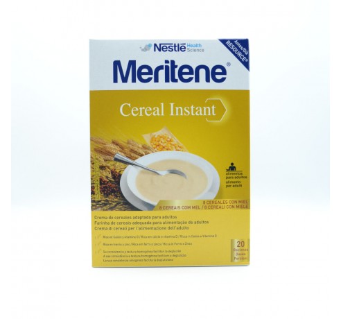 MERITENE PAPILLA 8 CEREALES CON MIEL 300 G 2 BOL Nutrición de adulto