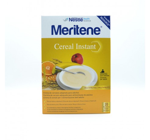 MERITENE PAPILLA MULTIFRUTAS 300 G 2 BOLSAS Nutrición de adulto