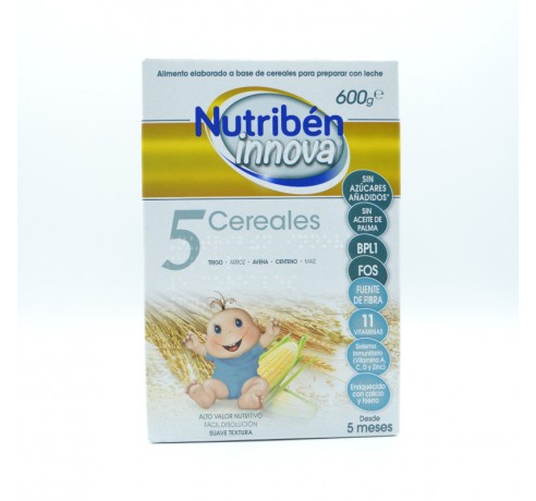 NUTRIBEN INNOVA 5 CEREALES 600 G Papillas y snacks