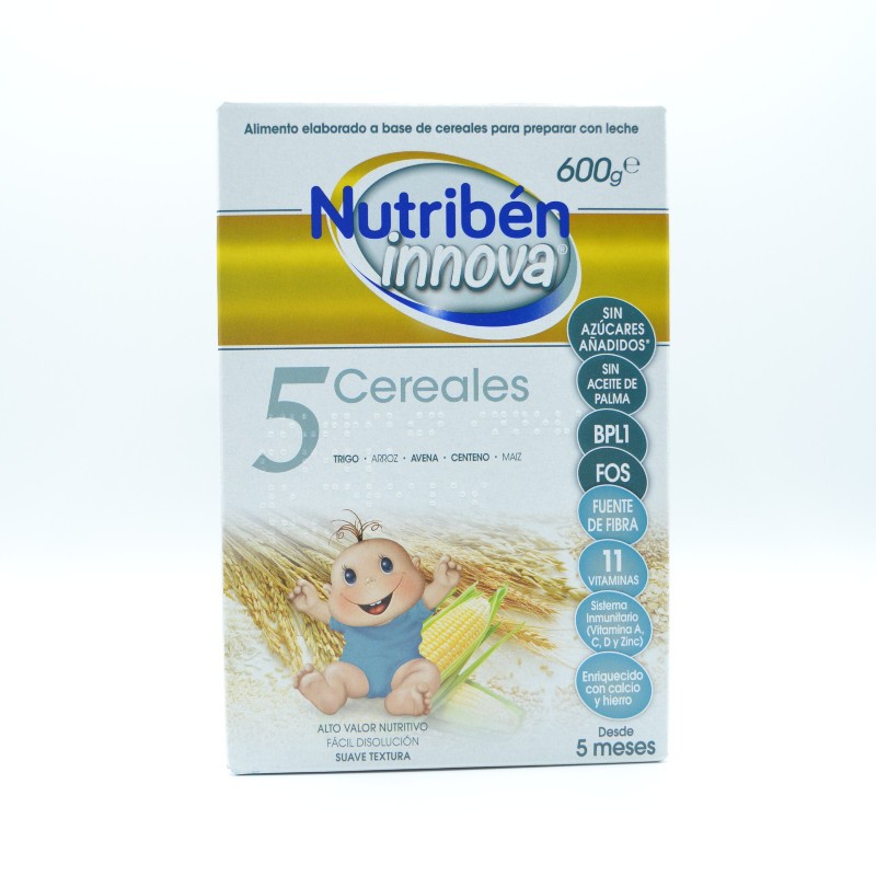 NUTRIBEN INNOVA 5 CEREALES 600 G Papillas y snacks