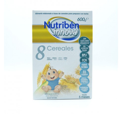 NUTRIBEN INNOVA 8 CEREALES 600 G Papillas y snacks