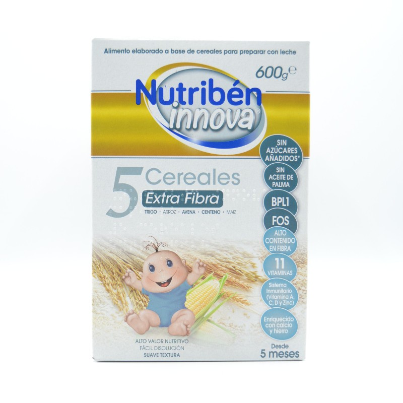 NUTRIBEN INNOVA 5 CERE EXTRAFIBRA 600 GR Papillas y snacks