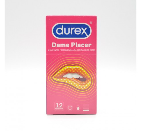 PRESERVATIVOS DUREX DAME PLACER 12 U Preservativos