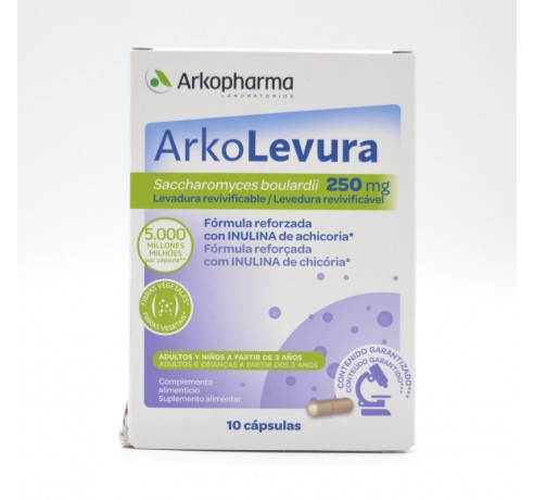 ARKOLEVURA 250 MG 10 CAPSULAS Complementos alimenticios