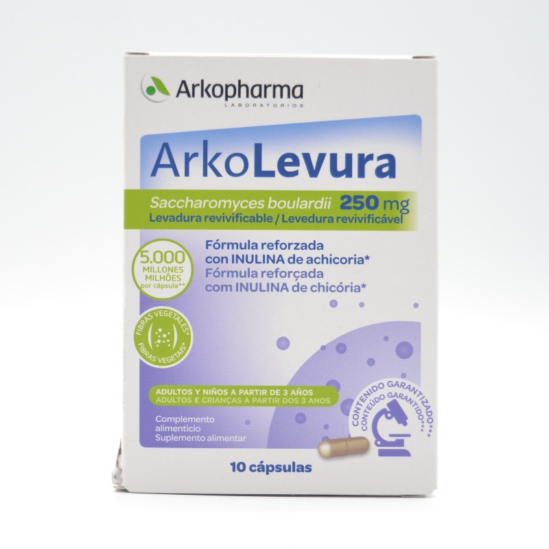 ARKOLEVURA 250 MG 10 CAPSULAS Complementos alimenticios