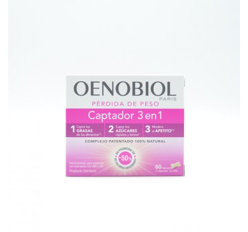 OENOBIOL CAPTADOR 3 EN 1 60 CAPS Quemagrasas