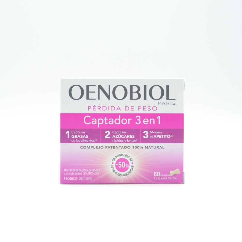OENOBIOL CAPTADOR 3 EN 1 60 CAPS Quemagrasas