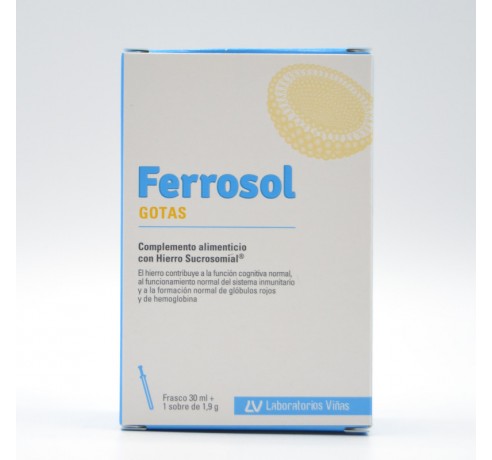 FERROSOL GOTAS 30 ML + SOBRE 1,9 GR Complementos alimenticios