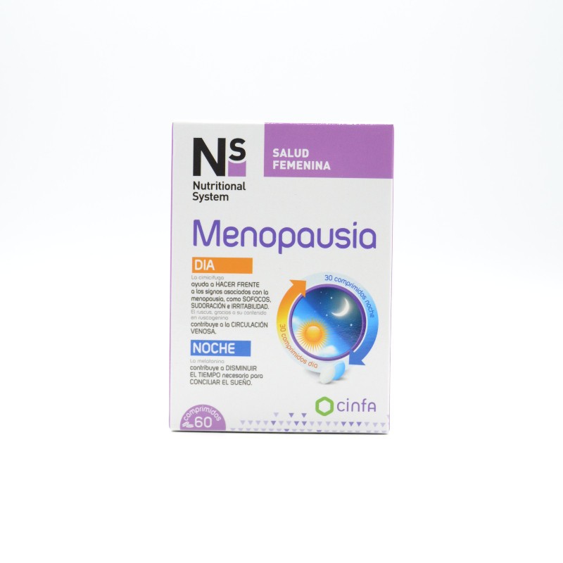 NS MENOPAUSIA DIA Y NOCHE 60 COMPRIMIDOS Menopausia y síndrome menstrual