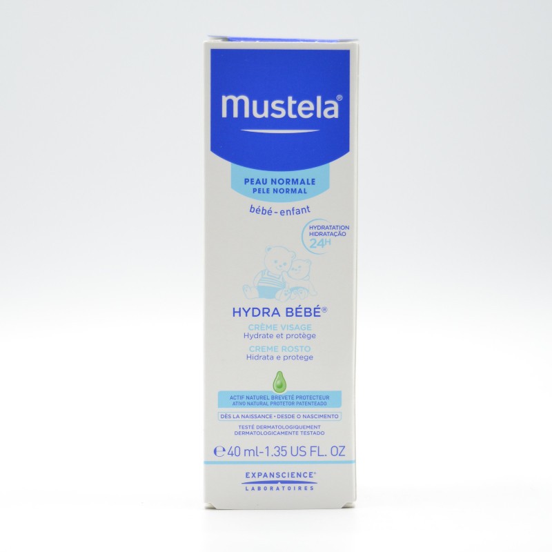 MUSTELA HYDRA-BEBE CARA 40 ML. Higiene e hidratación