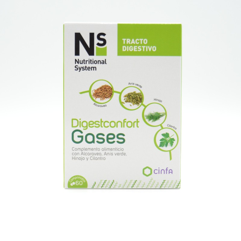 NS DIGESTCONFORT GASES 60 COMP Sistema digestivo