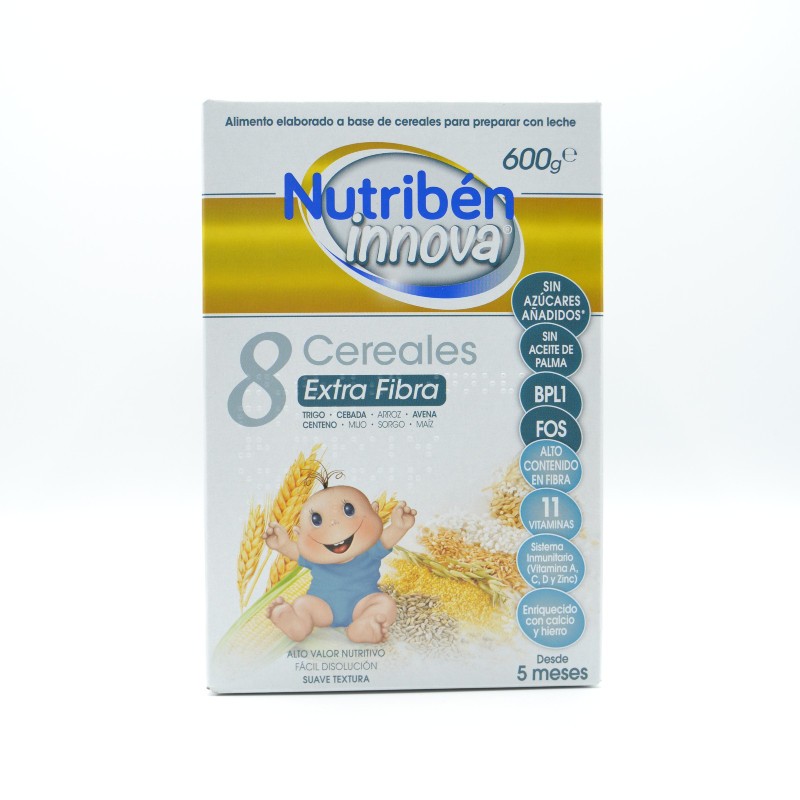 NUTRIBEN INNOVA 8 CERE EXTRAFIBRA 600 GR Papillas y snacks