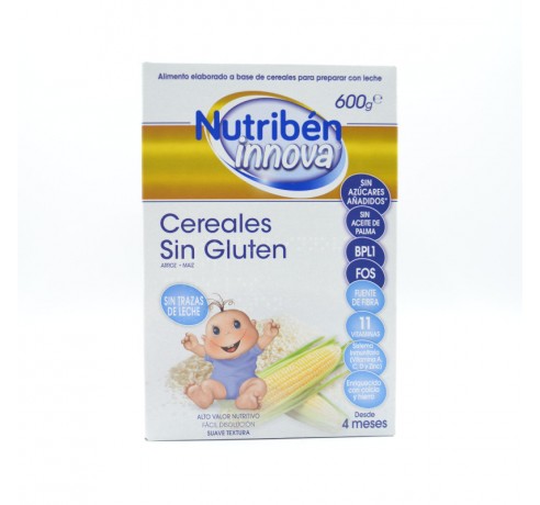 NUTRIBEN INNOVA CEREALES SIN GLUTEN 600 G Papillas y snacks