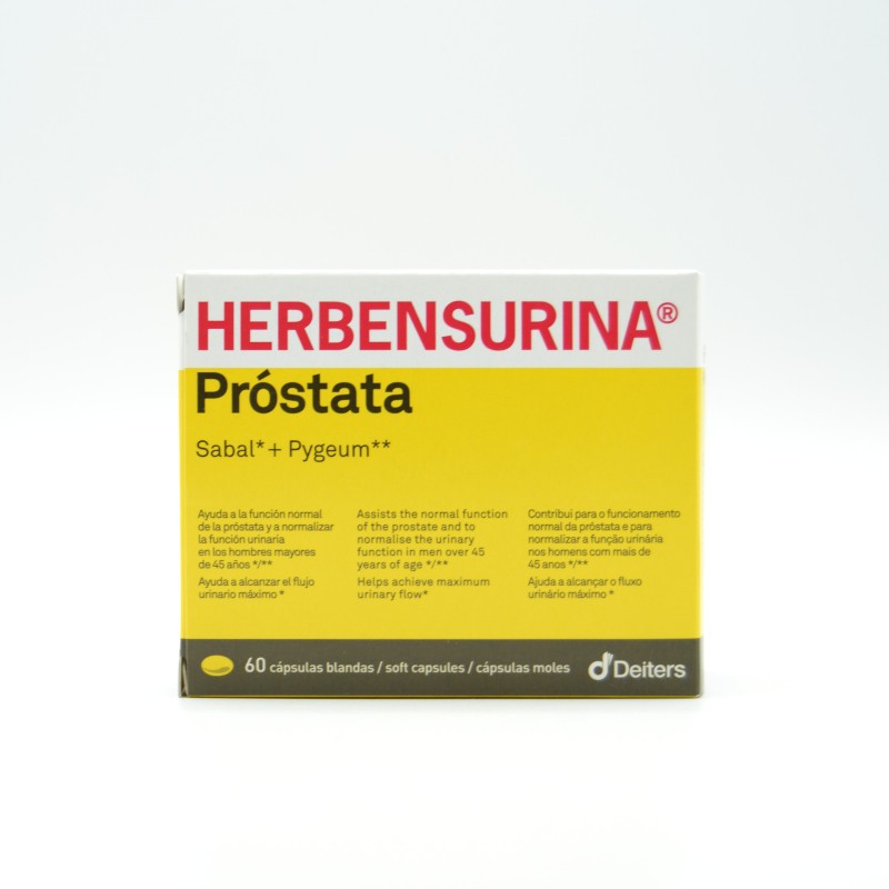 HERBENSURINA PROSTATA 60 CAPS Salud de las vias urinarias