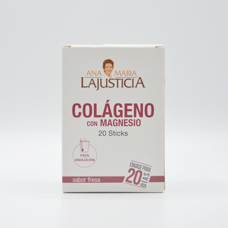 AML COLAGENO CON MAGNESIO STICKS FRESA 20 STICKS Articulaciones y huesos