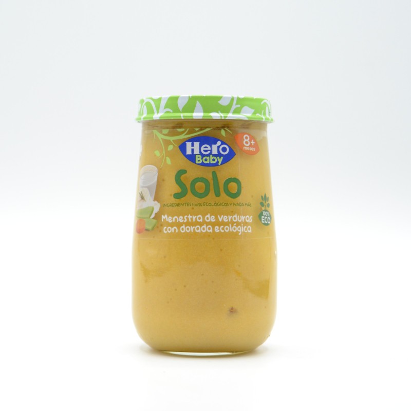 HERO BABY SOLO MENESTRA VERDURAS CON DORADA 190 Potitos